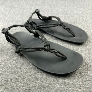 Xero Shoes Genesis Black Minimalist Barefoot Sandals Womens 7 Mens 6 Lightweight